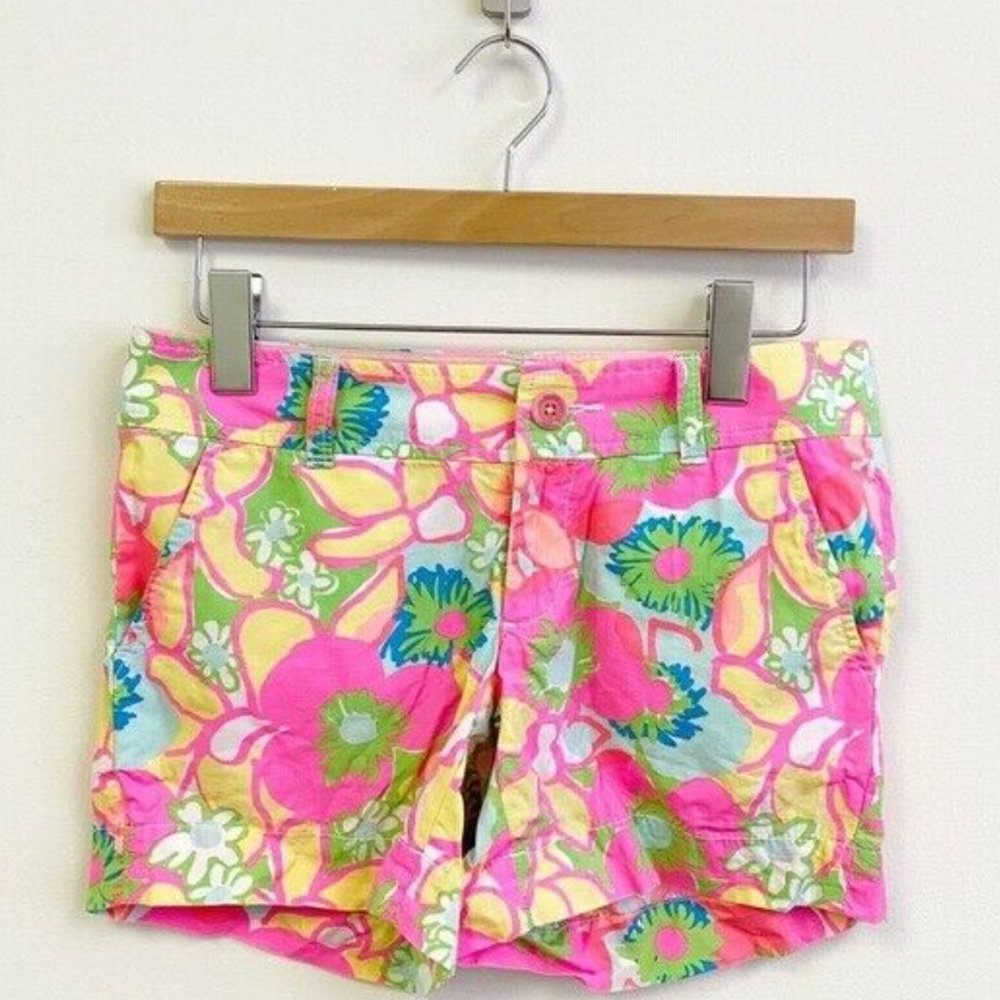 Lilly Pulitzer Callahan Shorts SZ 2 EEUC Bright Summer
